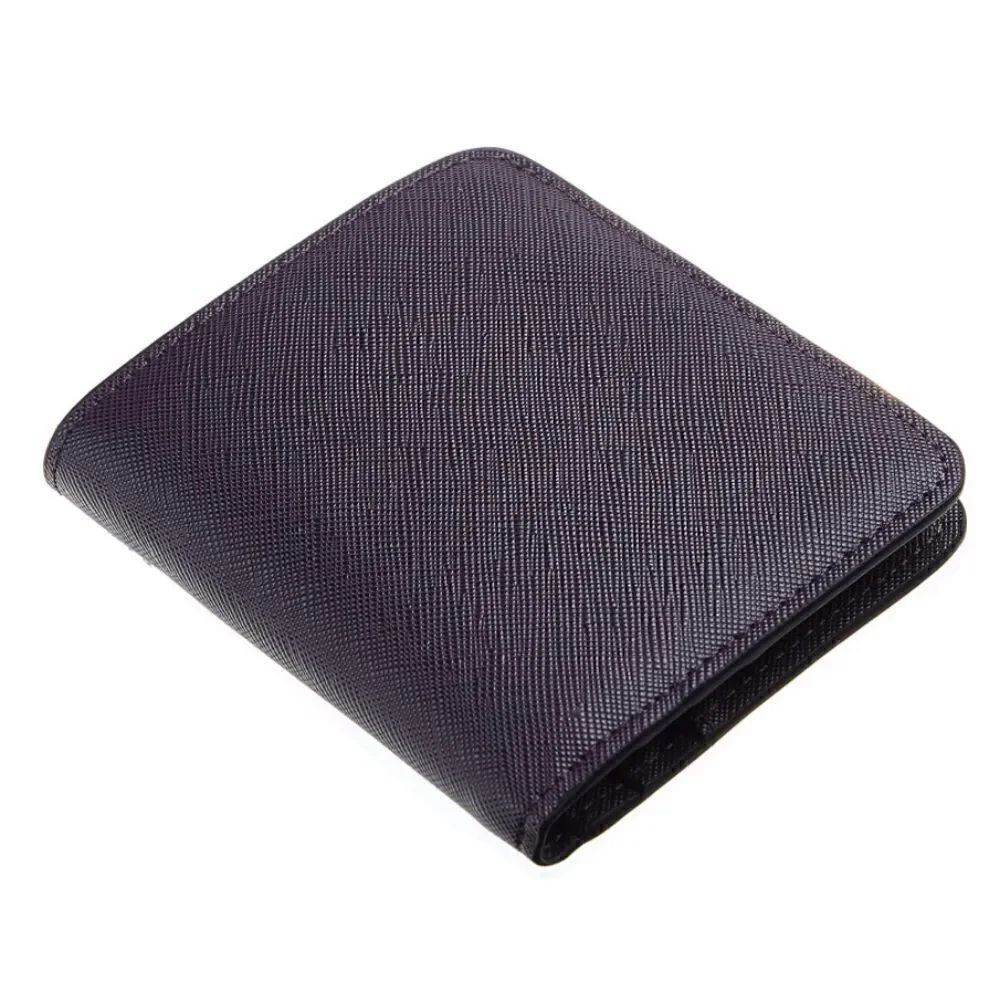 Deep Purple Leather Compact Wallet - Picture 3 of 5